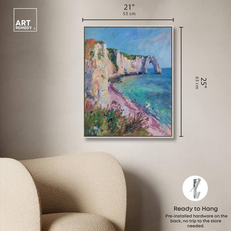 Cliffs of Etretat Canvas by Art Remedy