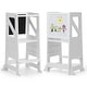 preview thumbnail 1 of 4, Children's Wooden Step Stool,For 18-60 months White