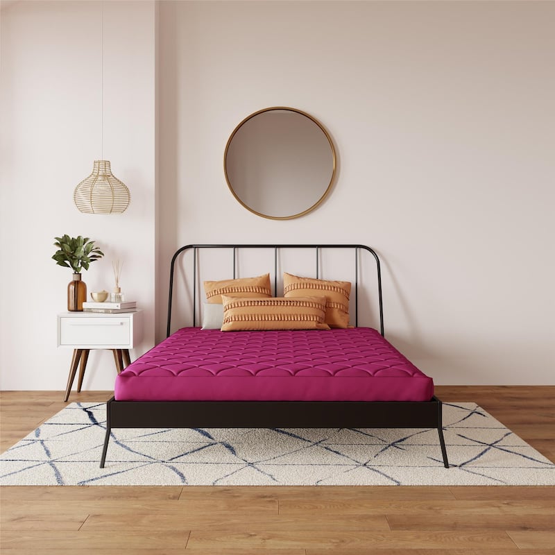 DHP Dana 6 Inch Quilted Mattress with Removable Cover and Thermobonded Polyester Fill