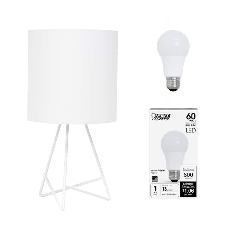 Simple Designs 14" Down to the Wire Table Lamp with LED Bulb Included - 14.00