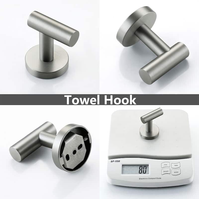 6 - Piece Bathroom Hardware Set Towel Holder Set