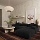 preview thumbnail 2 of 7, Calliope Vegan Shearling Modular Corner Chair - 39.4"W x 39.4"D x 26.4"H