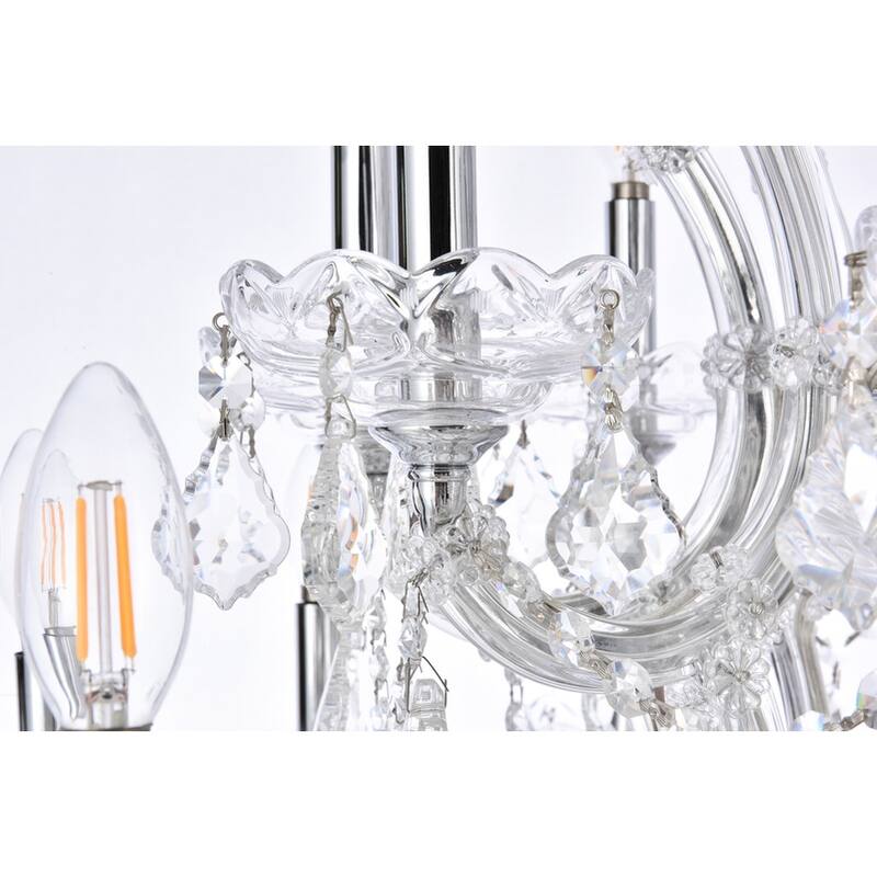 Fleur Illumination Collection Chandelier D:46in H:62in Lt:49 Chrome Finish