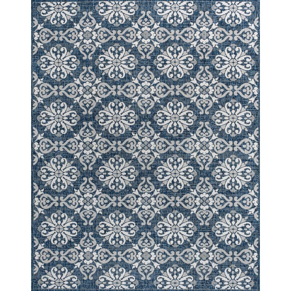 JONATHAN Y Maribel Traditional Mediterranean Tile Design Indoor/Outdoor Area Rug