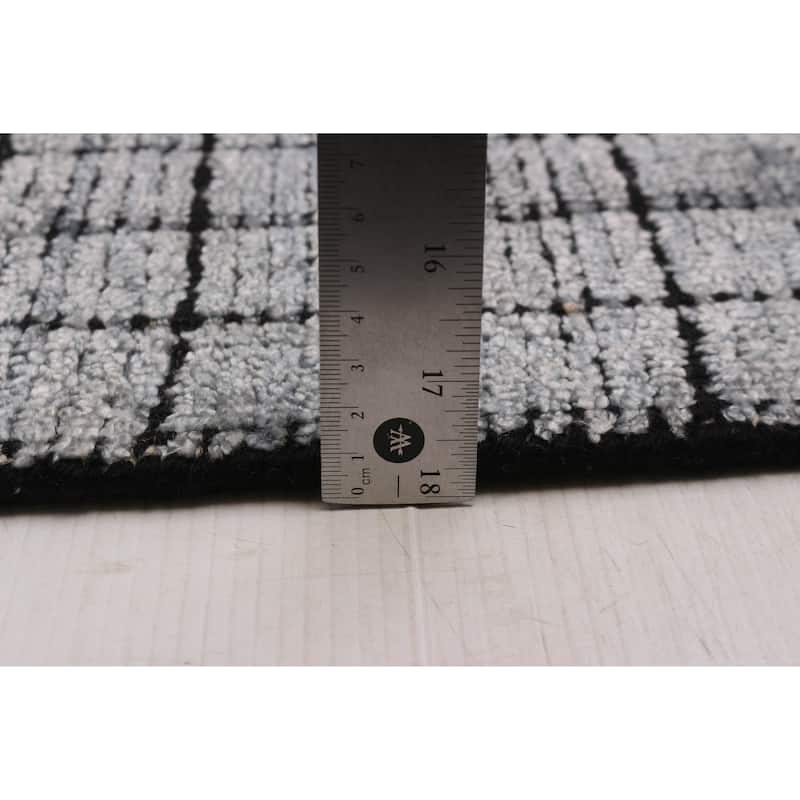 ECARPETGALLERY Hand Loomed Kashkuli Gabbeh Light Grey Silk Rug - 8'0 x 9'5