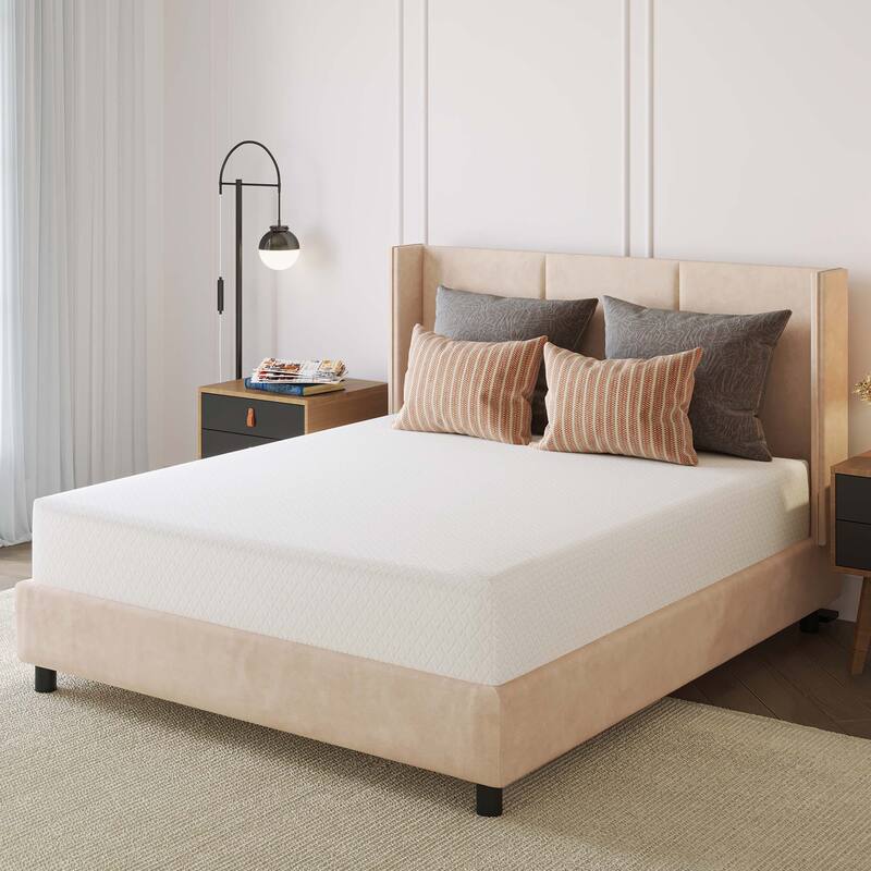 12'' Medium Gel Memory Foam Mattress Infused with Green Tea