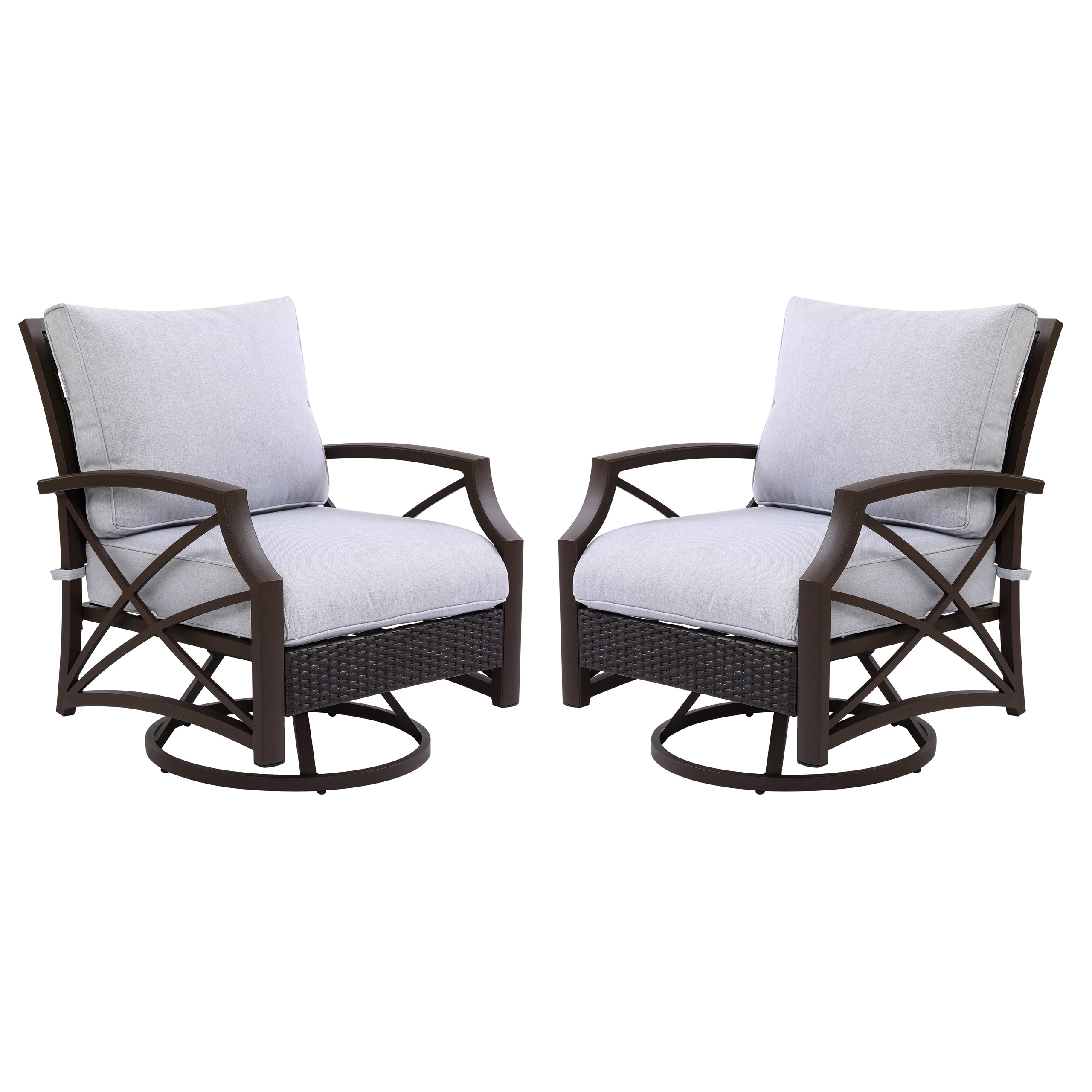 Swivel club shop chairs outdoor
