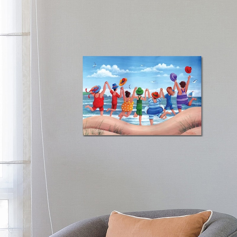 iCanvas "Beach Party Rainbow Scene" by Peter Adderley Canvas Print - 18x26x1.5