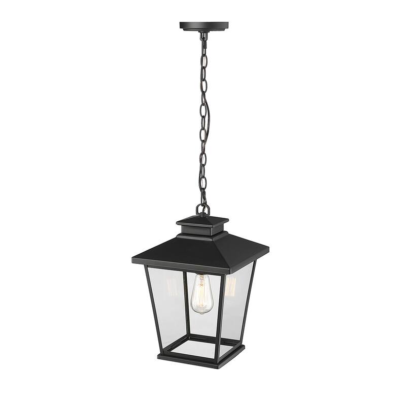 Millennium Lighting Bellman 1 Light Outdoor Hanging Lantern with Clear Seedy Glass Shades