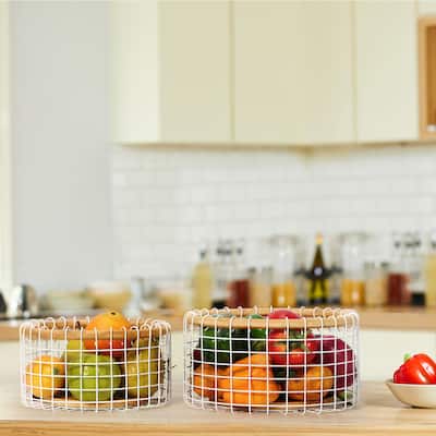 2 PCS Fruit Storage Basket