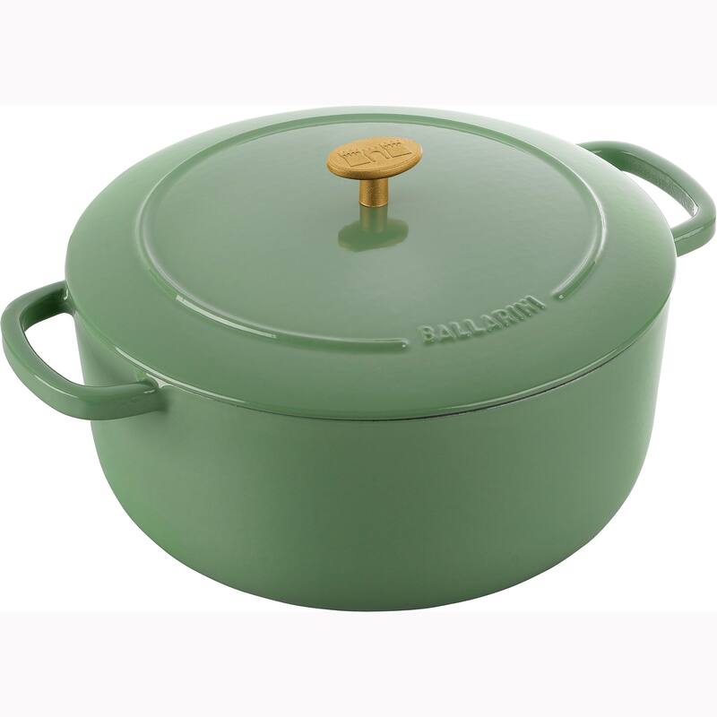 BALLARINI Bellamonte Cast Iron 7.5-qt Round Dutch Oven - 7.6-qt - Green