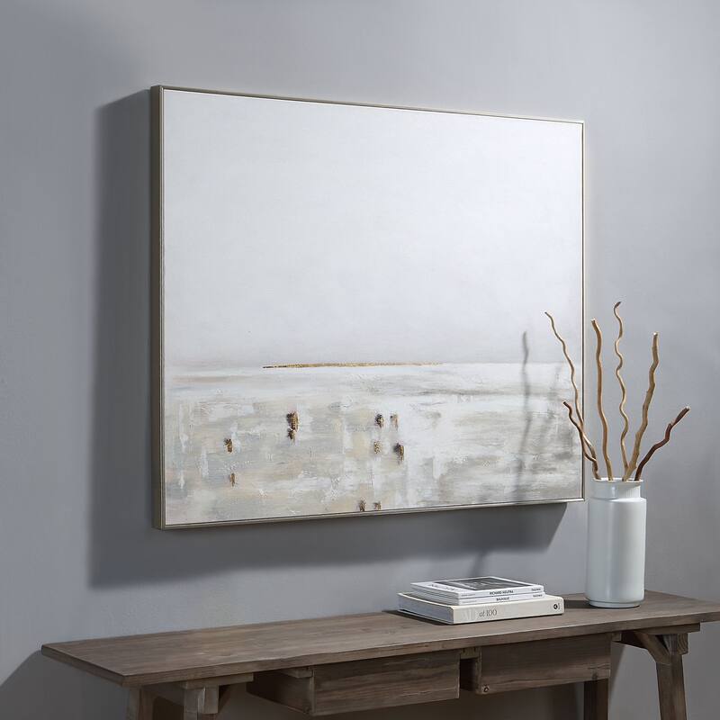 Renwil Lynx 50" Wide Canvas Art, Grey