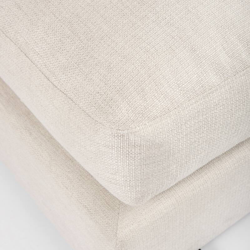 Valence 38.6L x 38.6W x 17.7H Beige Full Size Ottoman Sectional Piece - 39.76 x39.76 x20.47 - 39.76 x39.76 x20.47