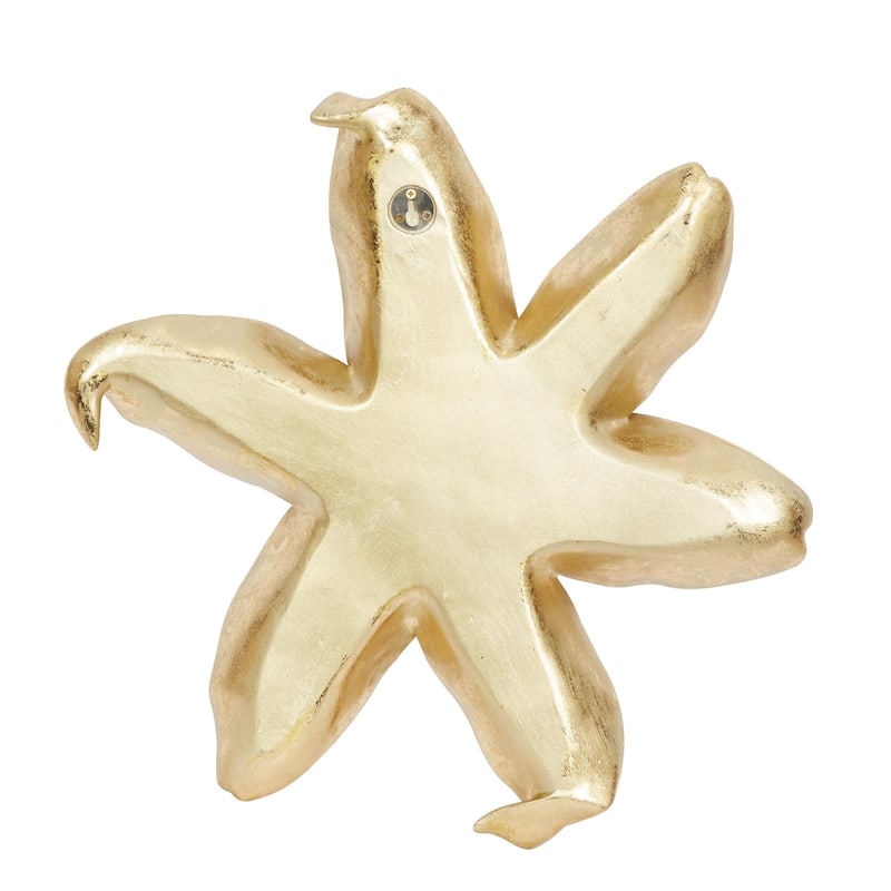 Polystone Floral 3D Home Wall Decor - Set of 3 Gold or Silver - Roche River Decor