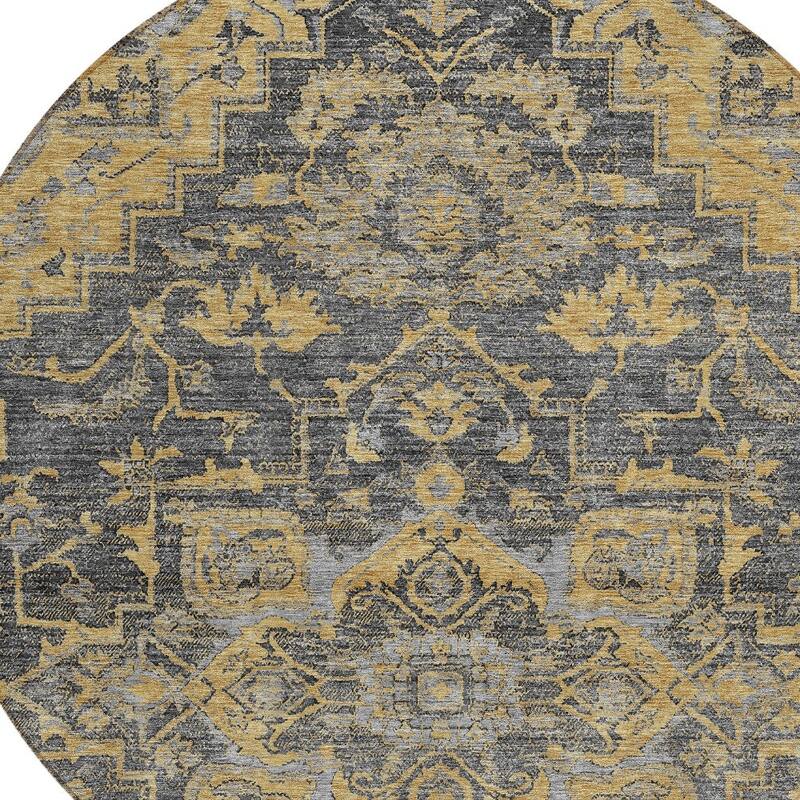 HomeRoots Oriental Traditional Rectangle Outdoor Rug