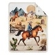 preview thumbnail 3 of 4, Sweet Jojo Designs Western Cowboy Boy 4-piece Nursery Crib Bedding Set Wild West Southern Country South Horse Cow Farm Animal