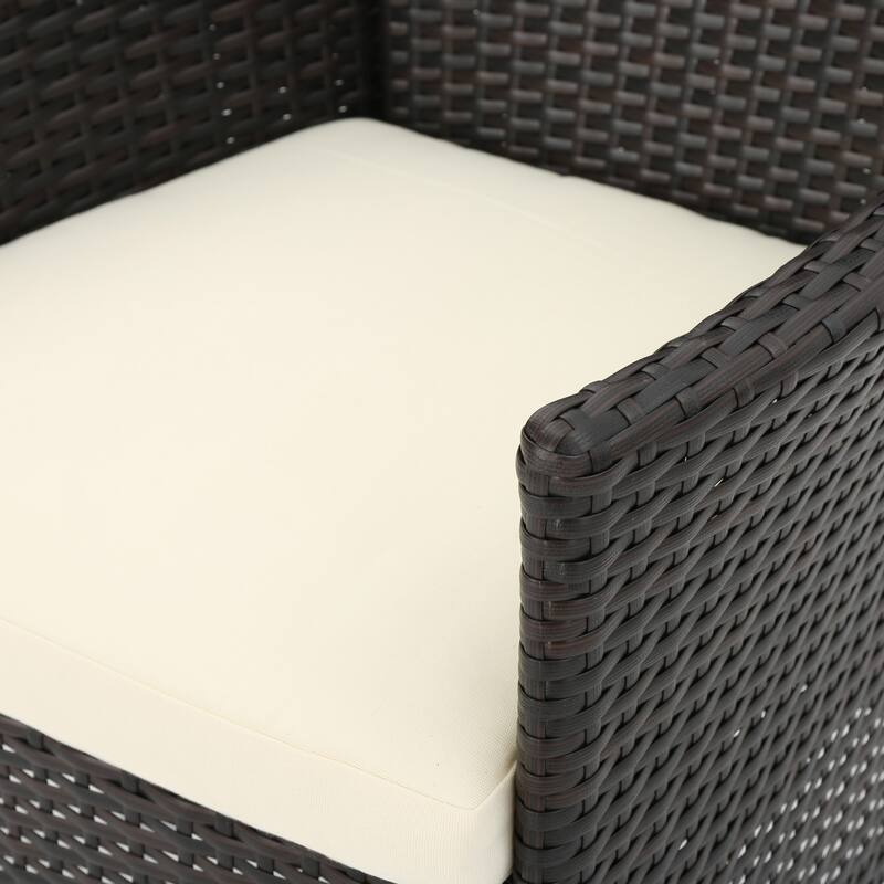 Algoma Wood and Wicker Outdoor 9-piece Dining Set by Christopher Knight Home