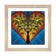 preview thumbnail 4 of 18, iCanvas "Heart With Blossoming Tree Of Life Inside On Blue Background" by Valery Rybakow Natural - 16x16x1