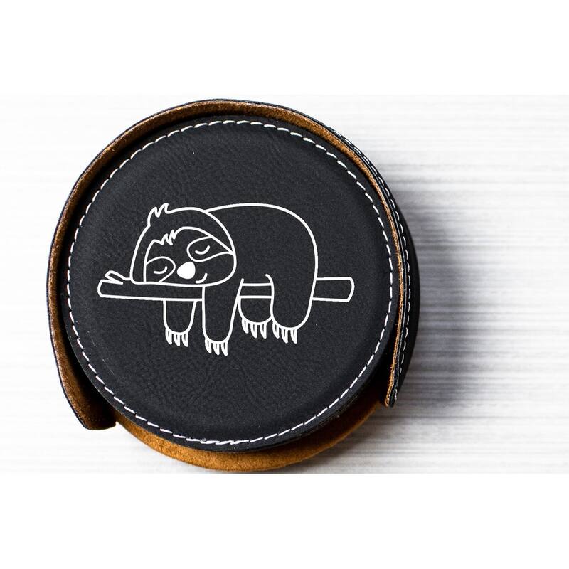 Lazy Sloth Coasters - Set of 6