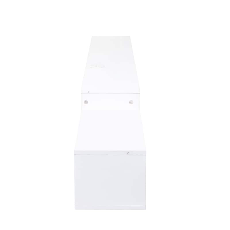 Wall Mounted Floating TV Stand with Charging Station