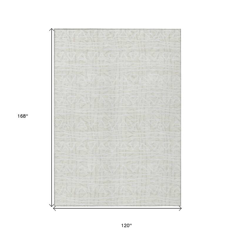 HomeRoots Geometric Transitional Rectangle Outdoor Rug
