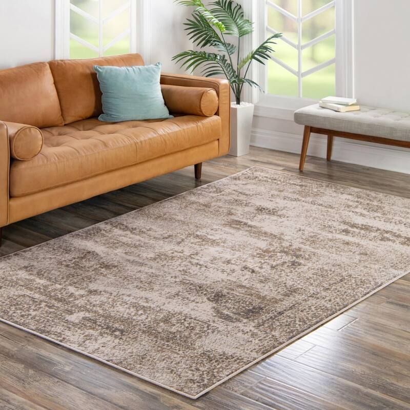 Contemporary Daisy Collection Area Rug