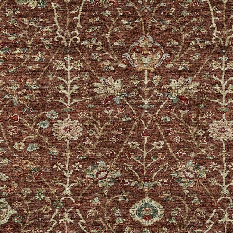 HomeRoots Floral Transitional Rectangle Outdoor Rug