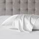 preview thumbnail 34 of 40, Madison Park Silk 100% Mulberry Single Pillowcase King - White