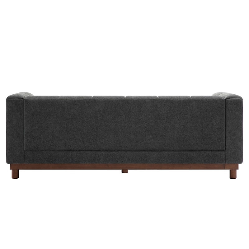 Christopher Knight Home - Modern Mid-Century 78.7" Tufted Back Upholstered 3-Seater Sofa with Foam-filled Seat Cushions