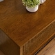preview thumbnail 8 of 29, Mid Century Modern Rattan TV Stand for 65 Inch TV, Entertainment Cabinet, Media Console
