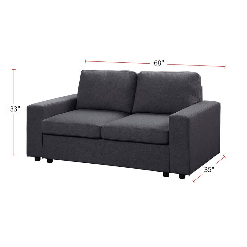 Linen Upholstered Loveseat