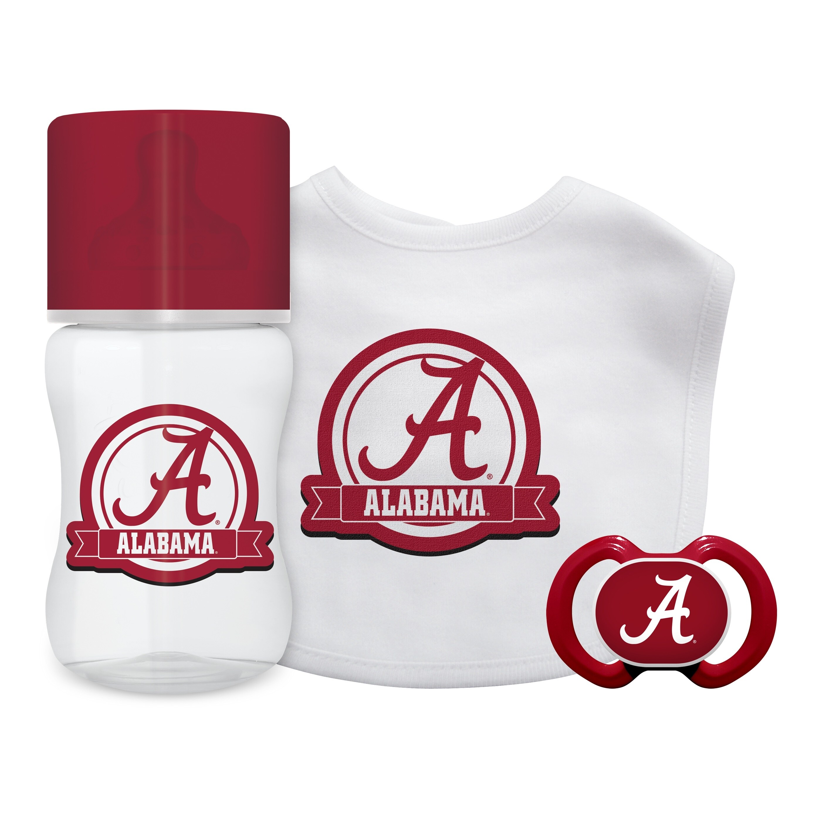 Shop Alabama Crimson Tide Baby Gift Set 3 Piece Overstock 27573614