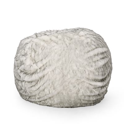 5 Foot Rounded Short Faux Fur Bean Bag