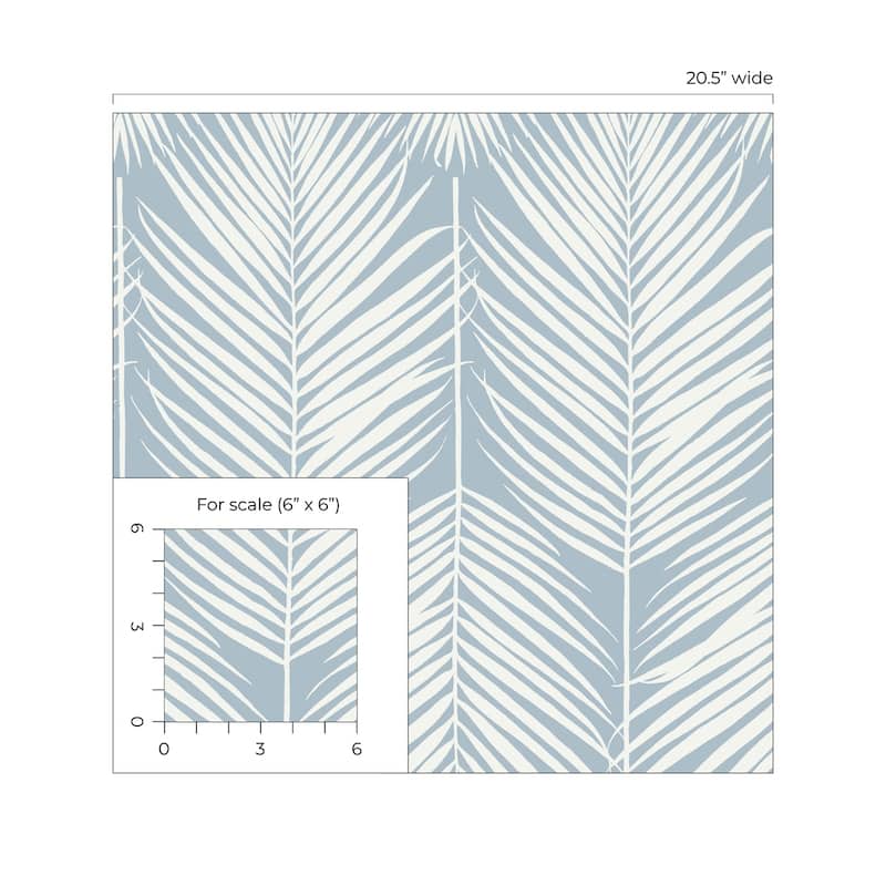 Seabrook Designs Athena Palm Non-Woven Unpasted Wallpaper