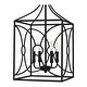preview thumbnail 6 of 6, Grenelle 4-Light Matte Black Cage Pendant