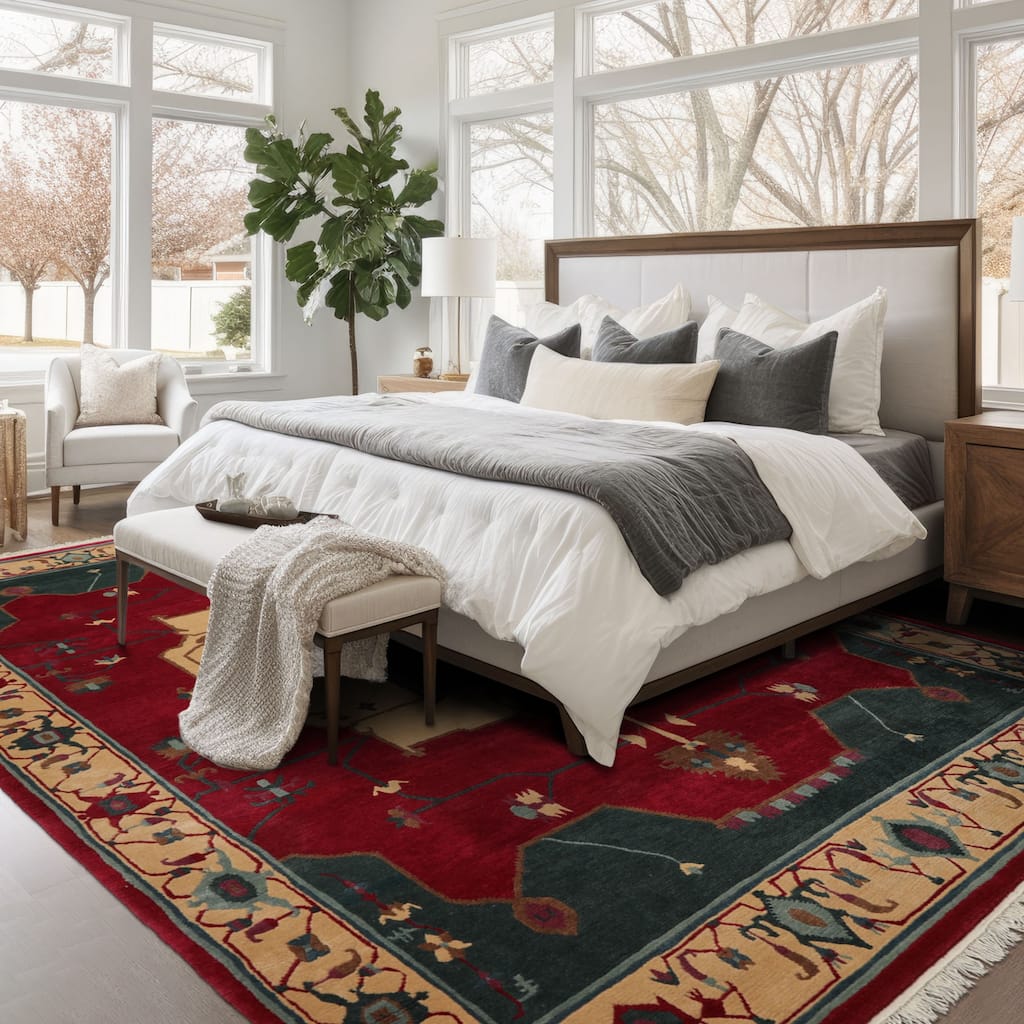 8'11''x12'7'' Hand Knotted Wool Tibetan Craft Plush Pile Tufenkian Rug - 8' 11'' x 12' 7''