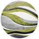 preview thumbnail 30 of 128, SAFAVIEH Hollywood Deep Mid-Century Modern Abstract Rug 6'7" Round - Grey/Green
