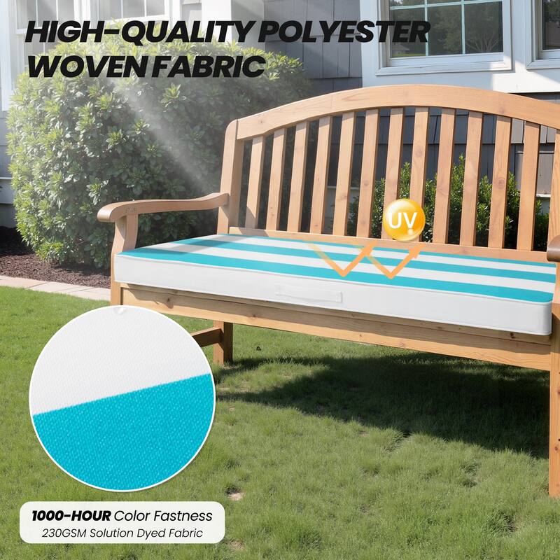 Outdoor Settee Bench Seat Cushion Patio Swing Cushion Loveseat Cushion