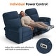 preview thumbnail 96 of 118, MCombo 64.6" Wall Hugger Power Loveseat Fabric Recliner Sofa with USB Ports