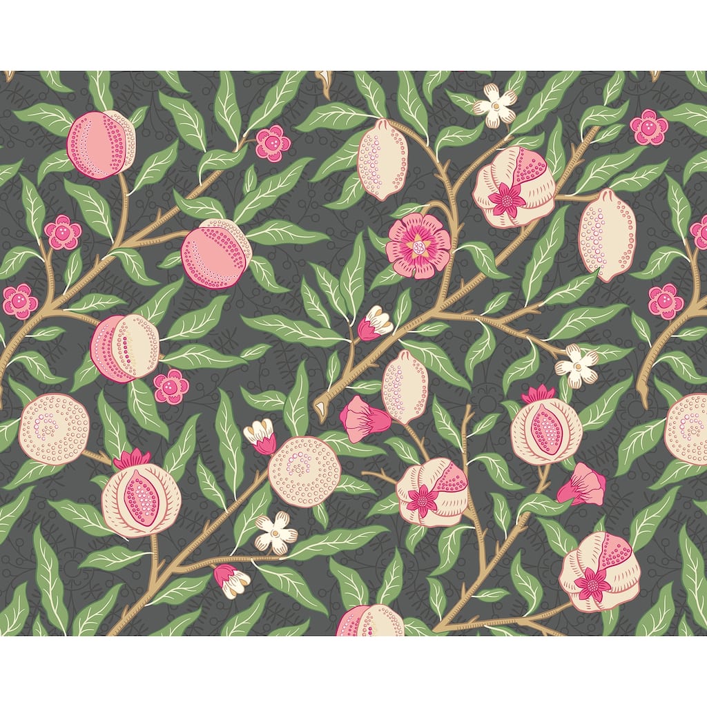 Brewster Origin Murals Fruit and Foliage Black Wall Mural - N/A