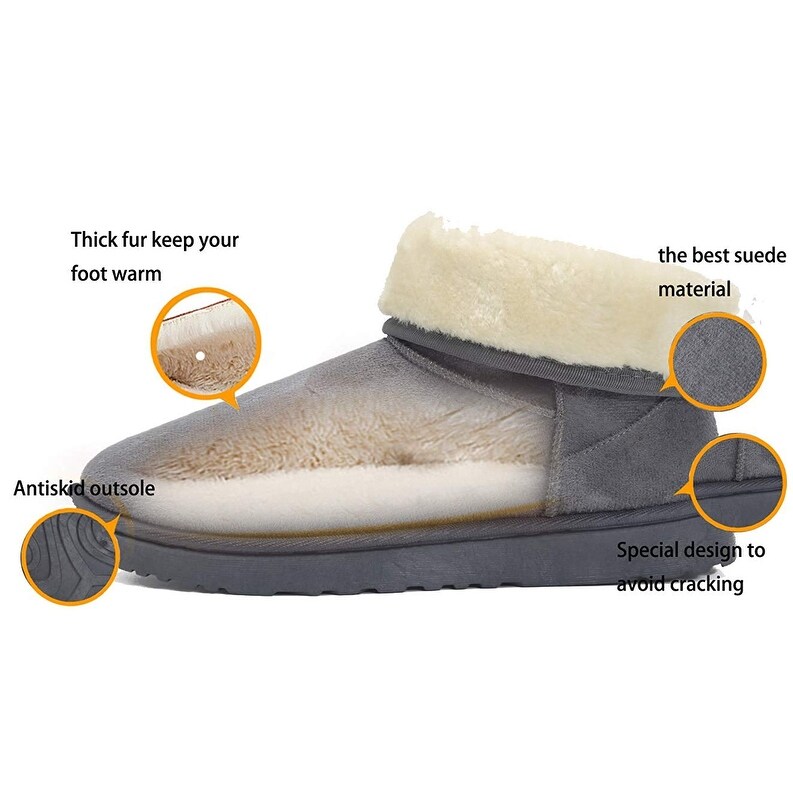 Shop Kaider Winter Ankle Snow Boots For Women Gray01 9 Overstock 30722667