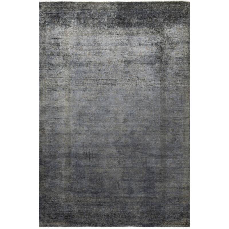 Overdyed One-of-a-Kind Hand-Knotted Area Rug - Gray - 6' 2" x 8' 10"