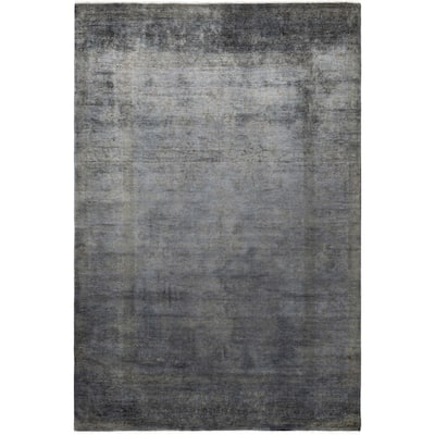 Overdyed One-of-a-Kind Hand-Knotted Area Rug - Gray - 6' 2" x 8' 10"