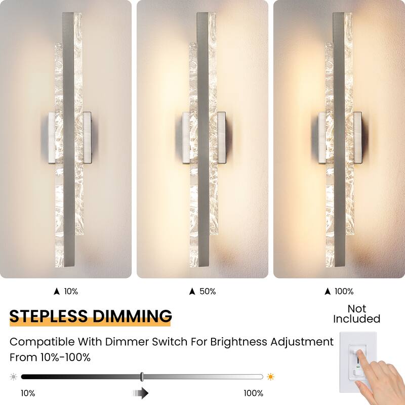 Modern Bathroom Vanity Light 24 inch Dimmable LED Bath Bar Light Fixtures Over Mirror - Wall Sconce