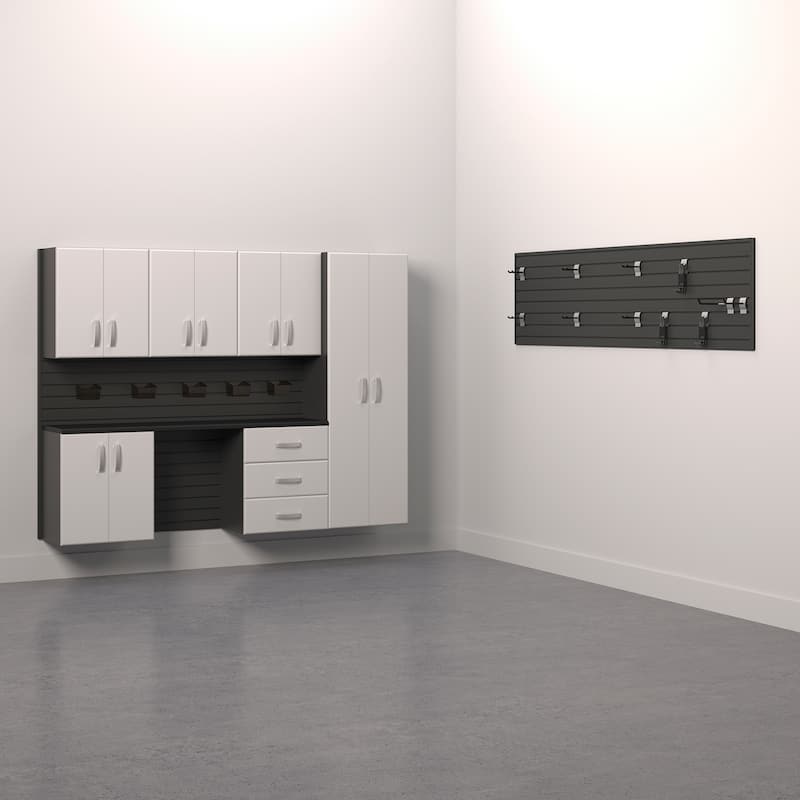Flow Wall 24 Piece PVC Indoor Deluxe Cabinet Storage Set