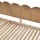 preview thumbnail 19 of 56, Wood Twin Size Bed Frame with Arched Roof, Floor Bed with Light and Curtain, Pull-out Kids Bed for Girls Boys Bedroom