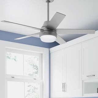 Hunter 52" WiFi Aerodyne Ceiling Fan w/ LED Light, Handheld Remote - Modern, Contemporary, Transitional - SMART FAN!
