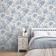 preview thumbnail 4 of 5, Fine Decor Gabriela Blue Floral Wallpaper