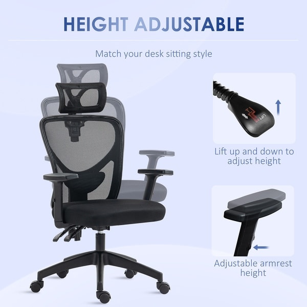 MUXX.STIL Office Chair, Ergonomic Desk Chair With Adjustable Lumbar