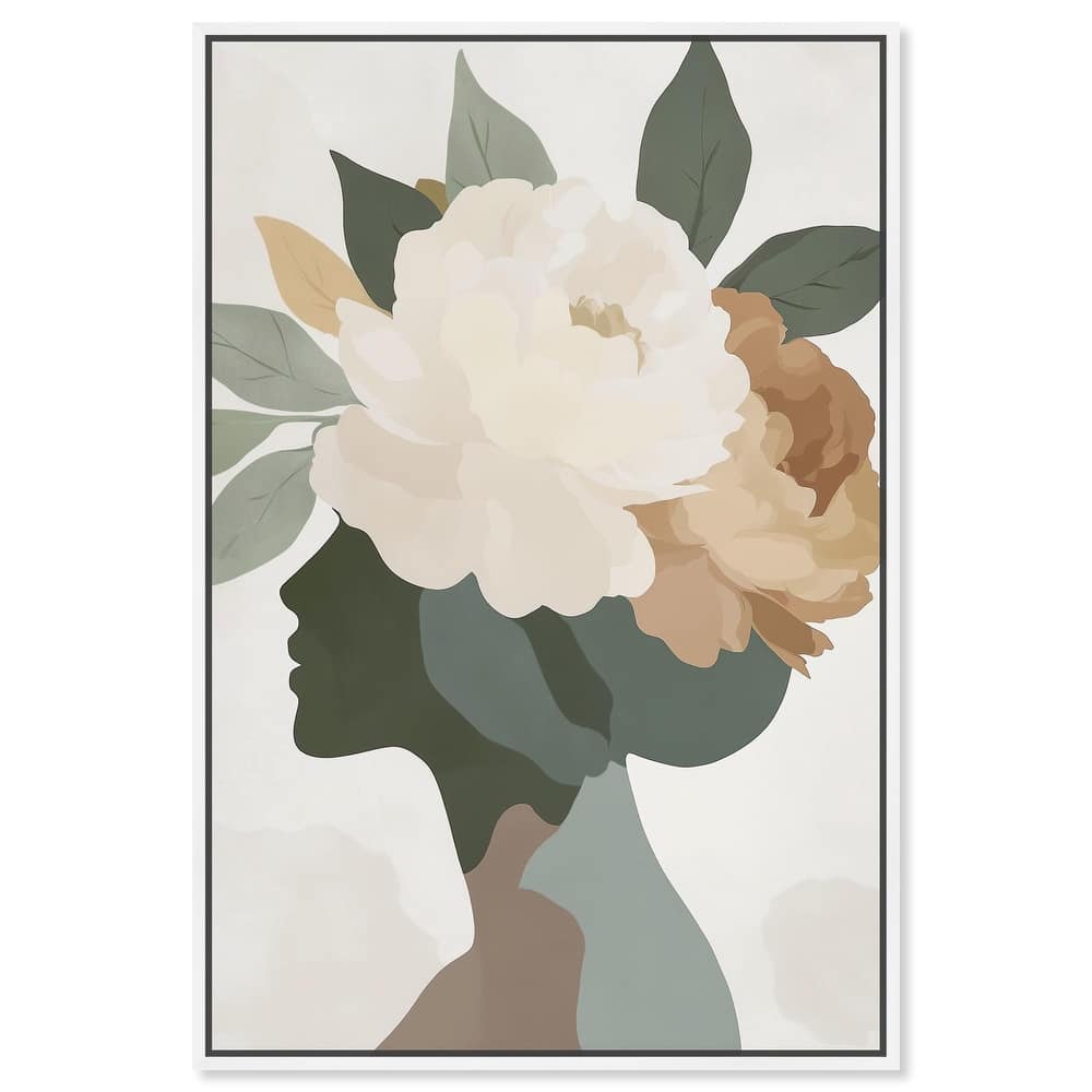 Floral Headpiece I Canvas by Art Remedy
